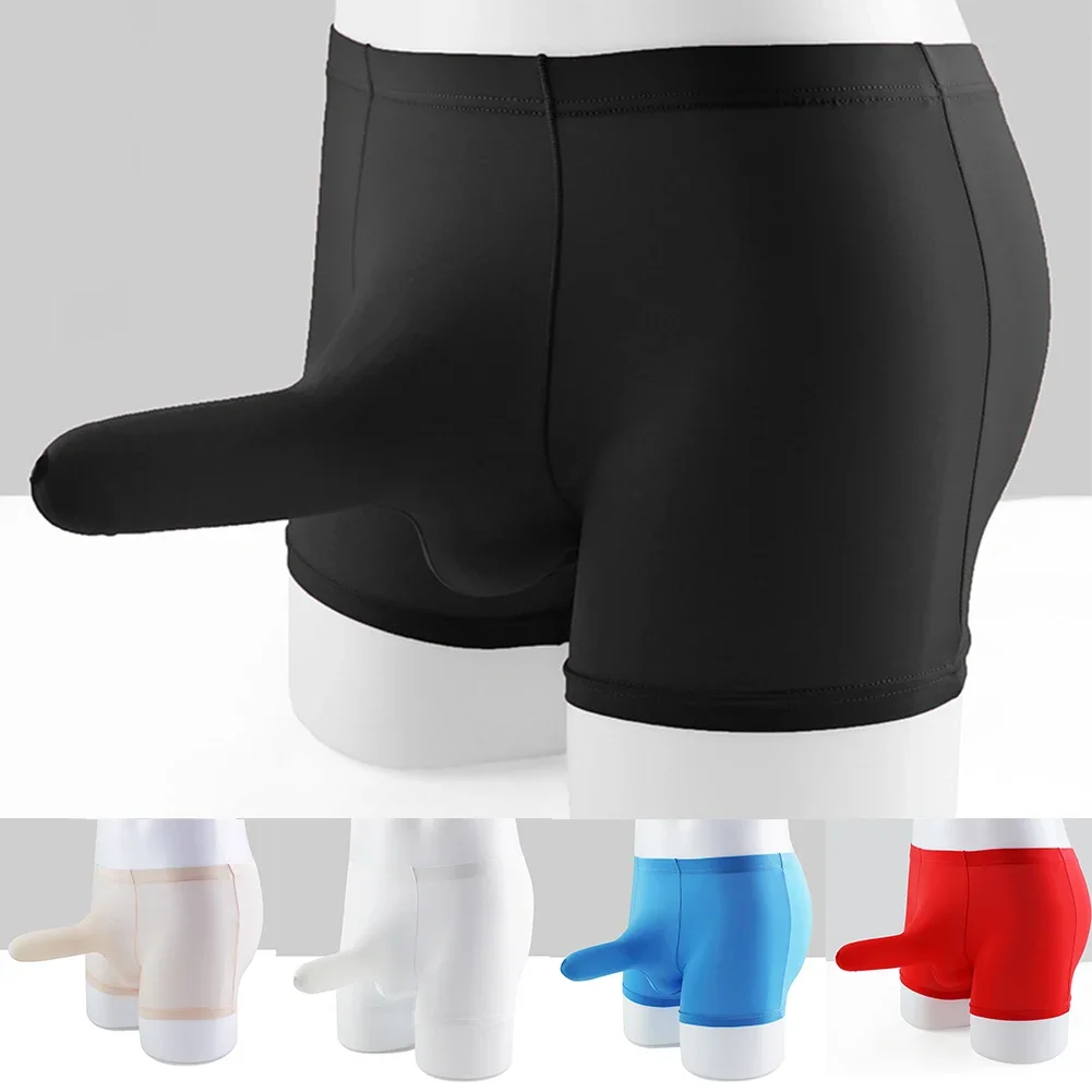 Мужские трусы ультратонкое нижнее белье из ледяного шелка мужское Прозрачное