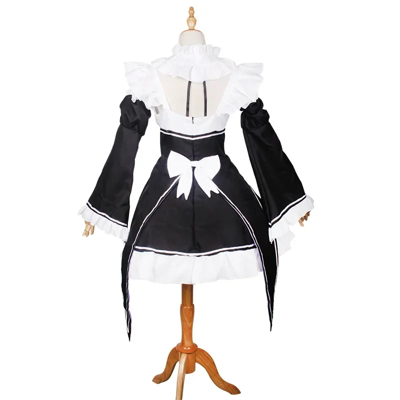 Костюм горничной Рам рем для косплея женская одежда волос Re:zero Kara Hajimeru Isekai Seikatsu