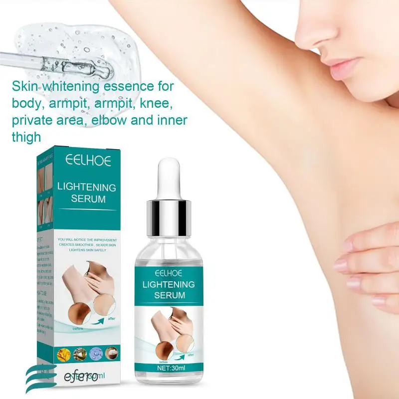 

EELHOE Strong Underarm Whitening Serum For Dark Skin Lightening Lotion For Underarm Dark Knuckles Elbows Fingers And Inner Thigh