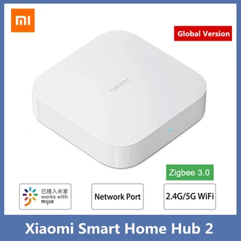 Global Version Xiaomi Smart Home Hub 2 Zigbee 3.0 Intelligent Multi Mode Gateway Wifi 5GHz 2.4GHz Bluetooth Mesh Mijia Mihome 1