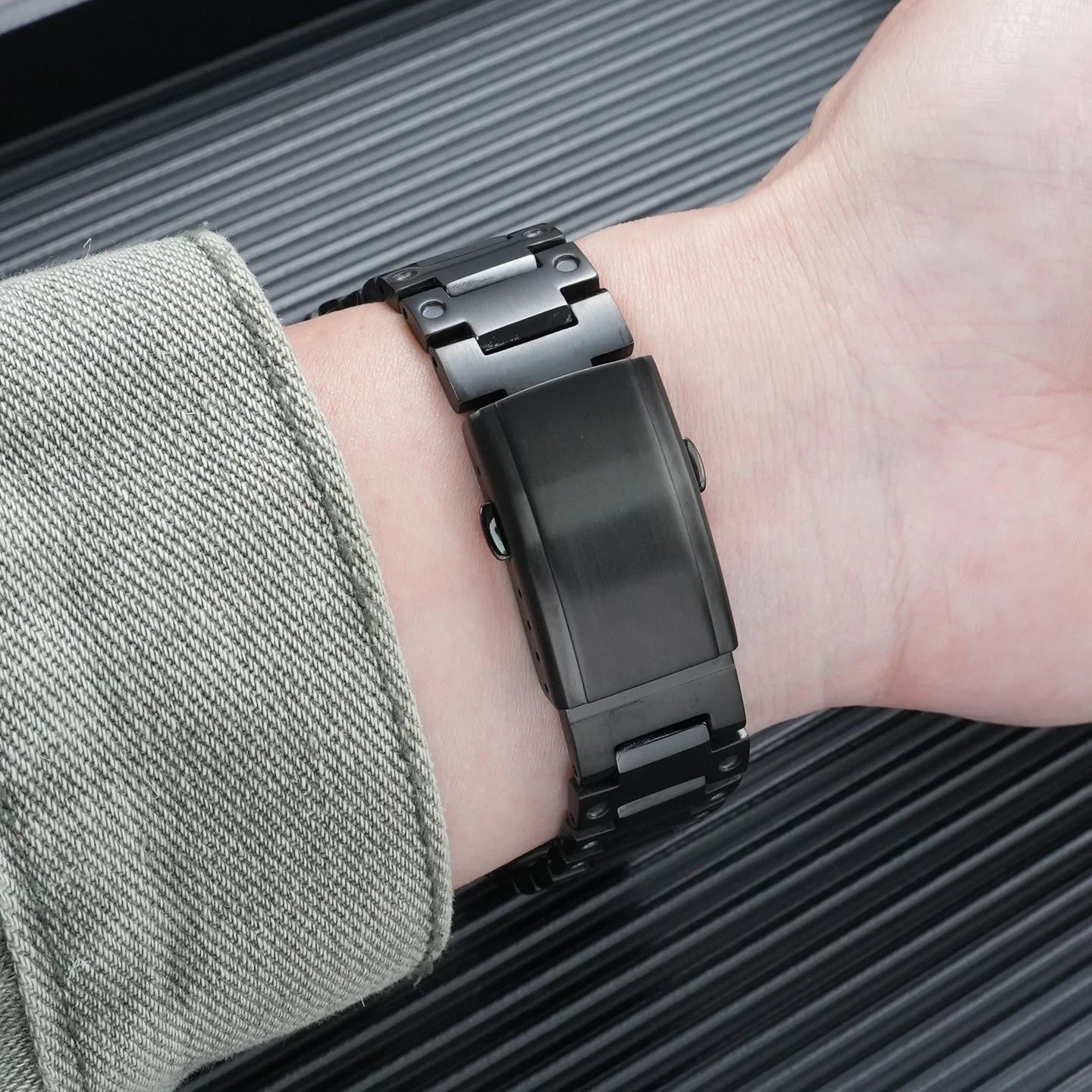 Фото Комплект для модификации GA2100 из нержавеющей стали для CASIO GA-2100 2110 B2100 Casioak, металлический браслет, водонепроницаемый ремешок и корпус для часов, мужской. №4