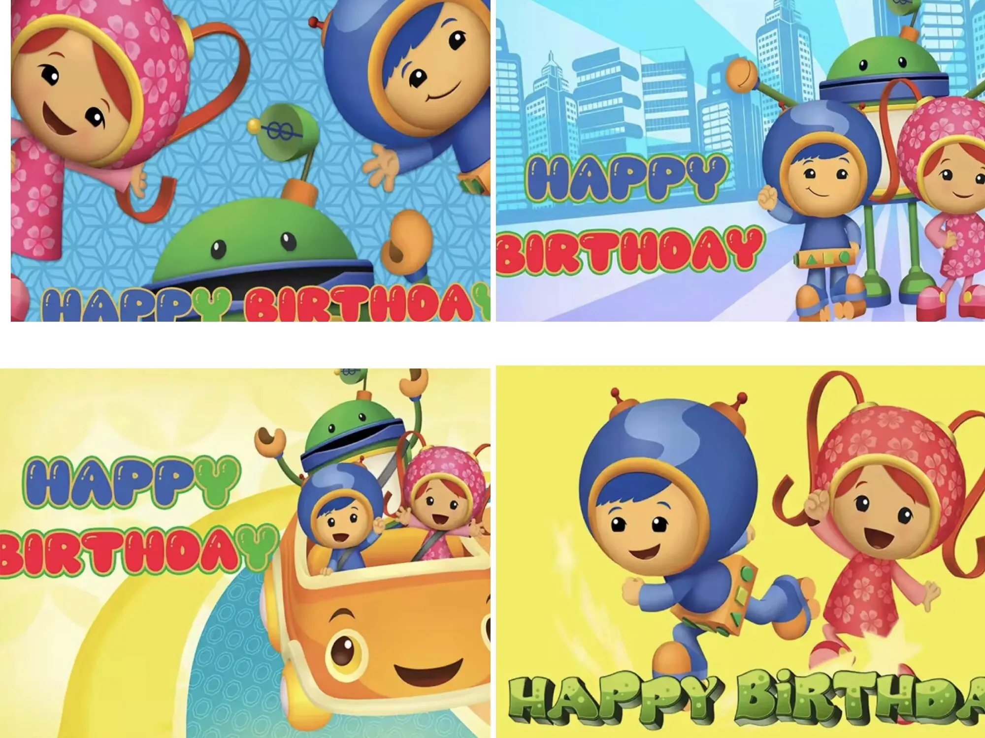 Мультфильм команда Умизоми анимационная тема детский день рождения украшение