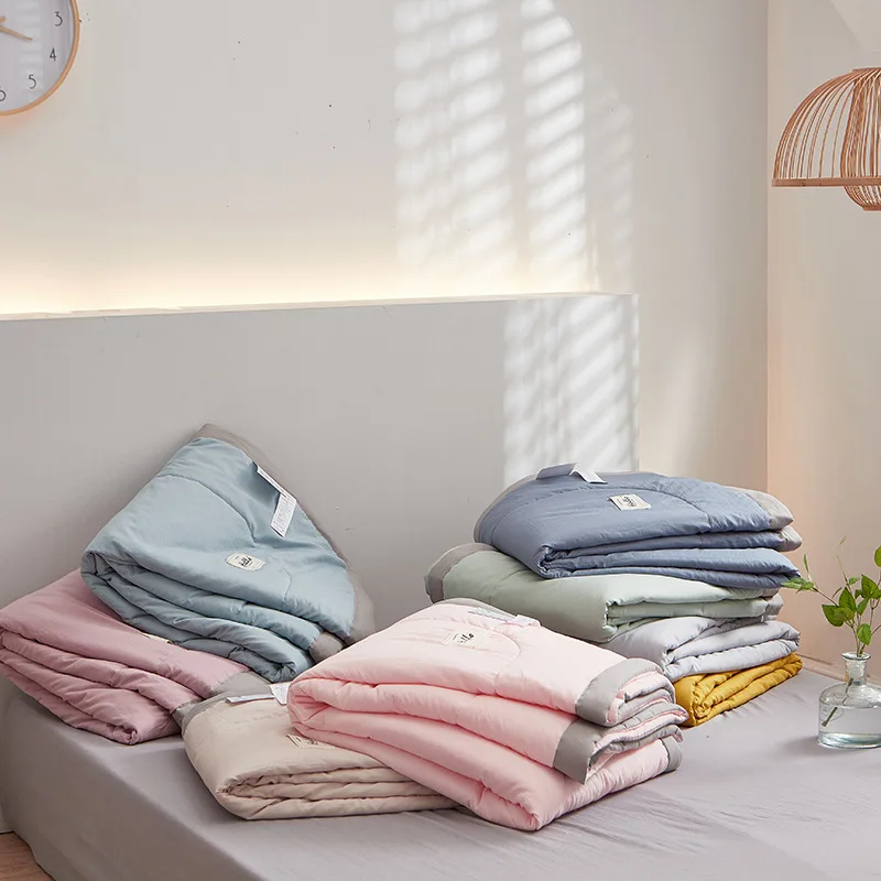 Промытое хлопковое охлаждающее двойное тонкое одеяло Детская одинарная машина