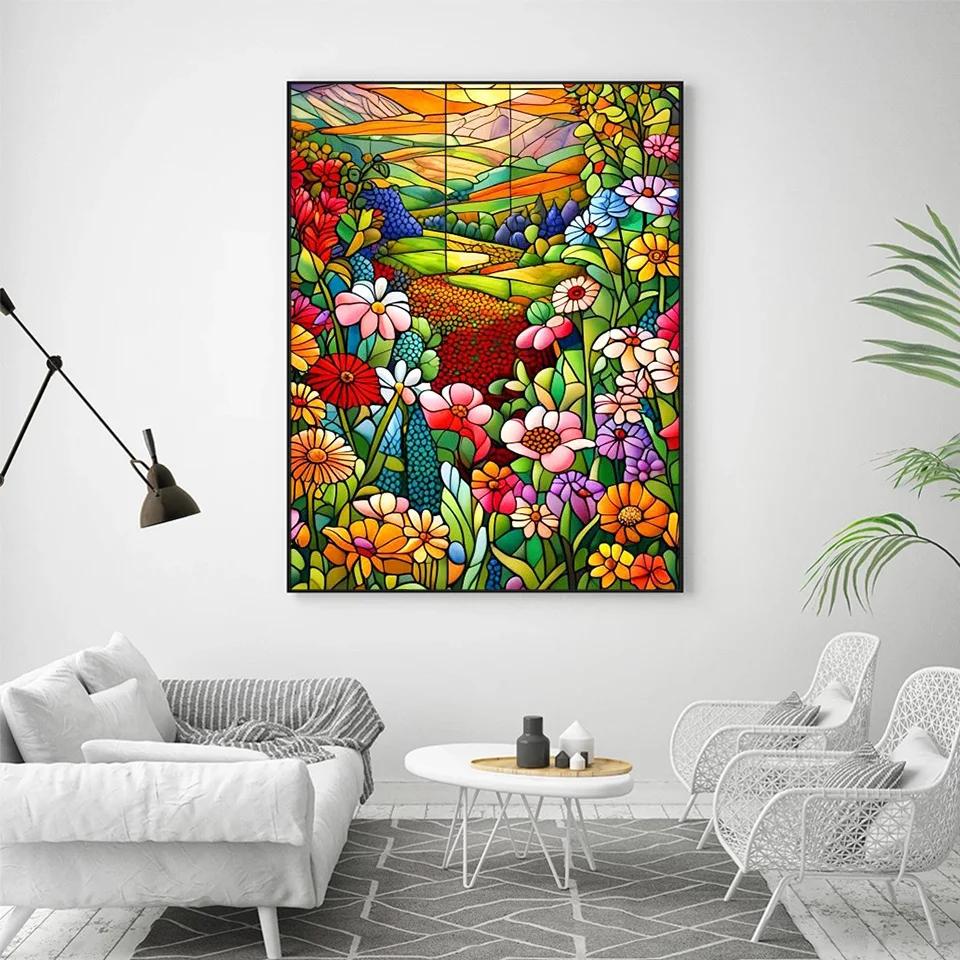 AZQSD Набор Алмазной Живописи 30x30 См Полный Круглый Сверл Тигр Панда Кот Черепаха