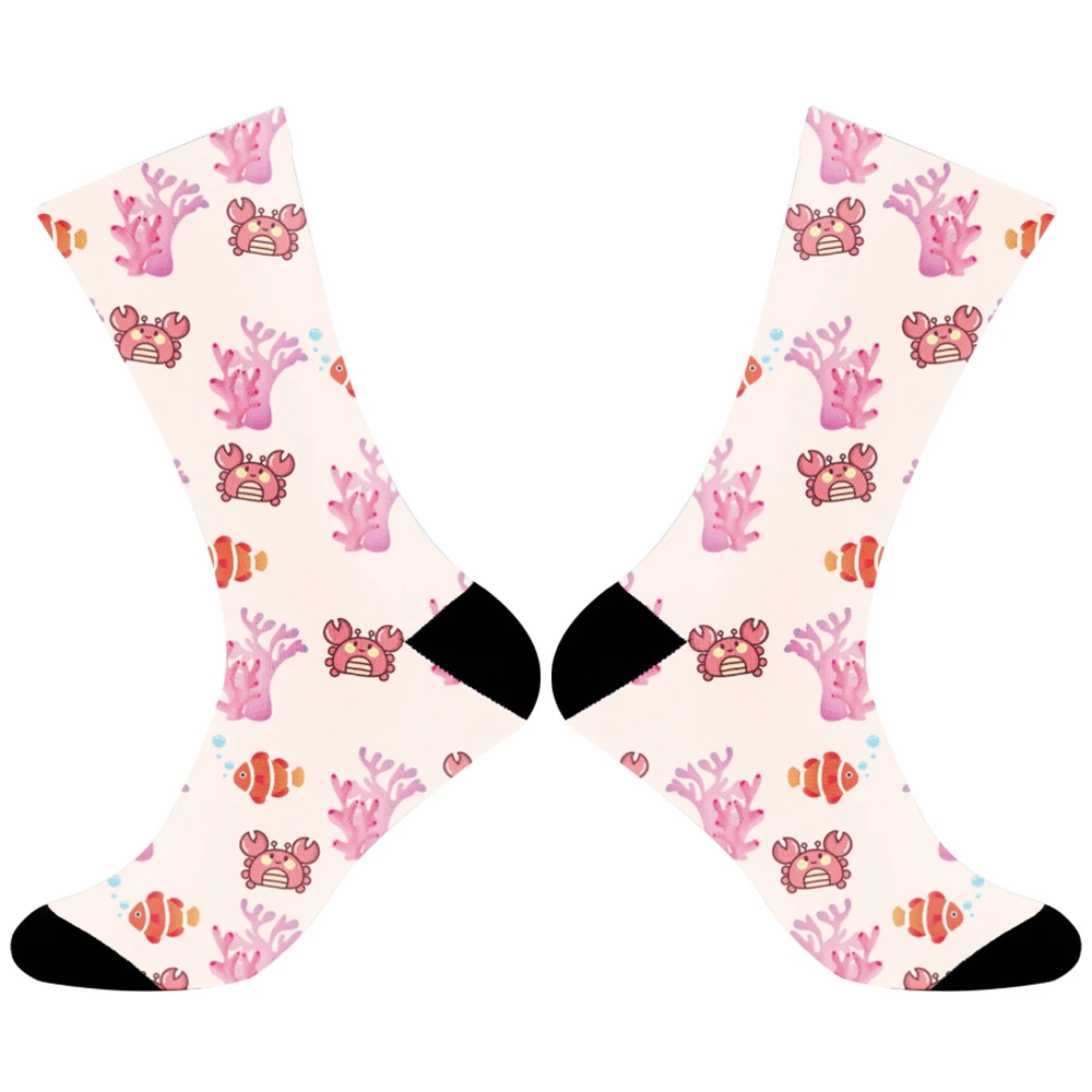 Носки в абстрактном стиле новинка 2024 летние носки Харадзюку с принтом животных