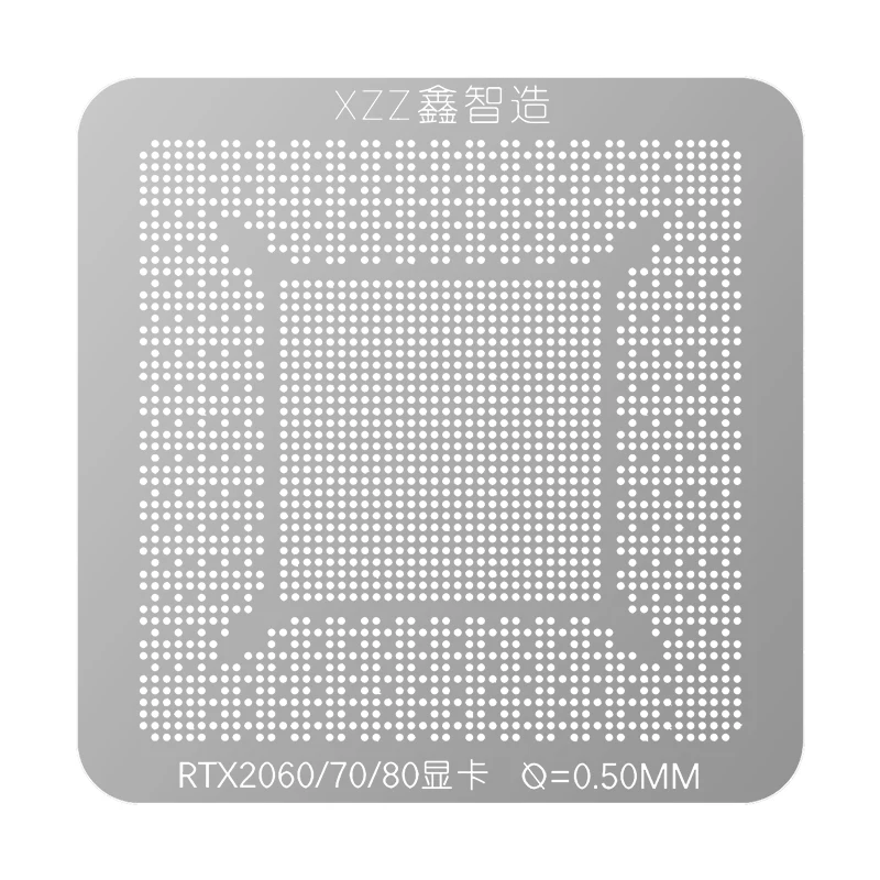 Фото Трафарет XZZ BGA для GTX1050 GTX1060 GTX1080Ti GTX1650 GTX2060 GTX3060 GTX4070 GTX4090 RX7900XT RX6800XT RX6600XT A1990 RTX2080Ti №4