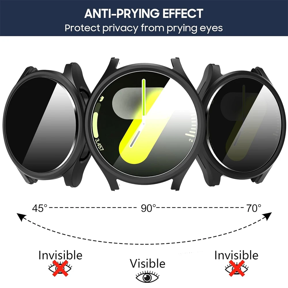Чехол для Samsung Galaxy watch 6 44 мм 40 закаленное стекло бампер из поликарбоната