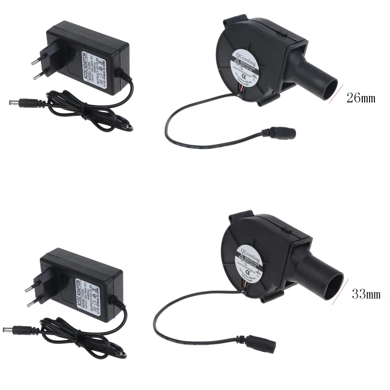 

9733 Outdoor Barbecue Fan Electric Blower 4300R 100-240V Adjustable Speed BBQ Fan Grills Bellows Tool for Picnic Camping