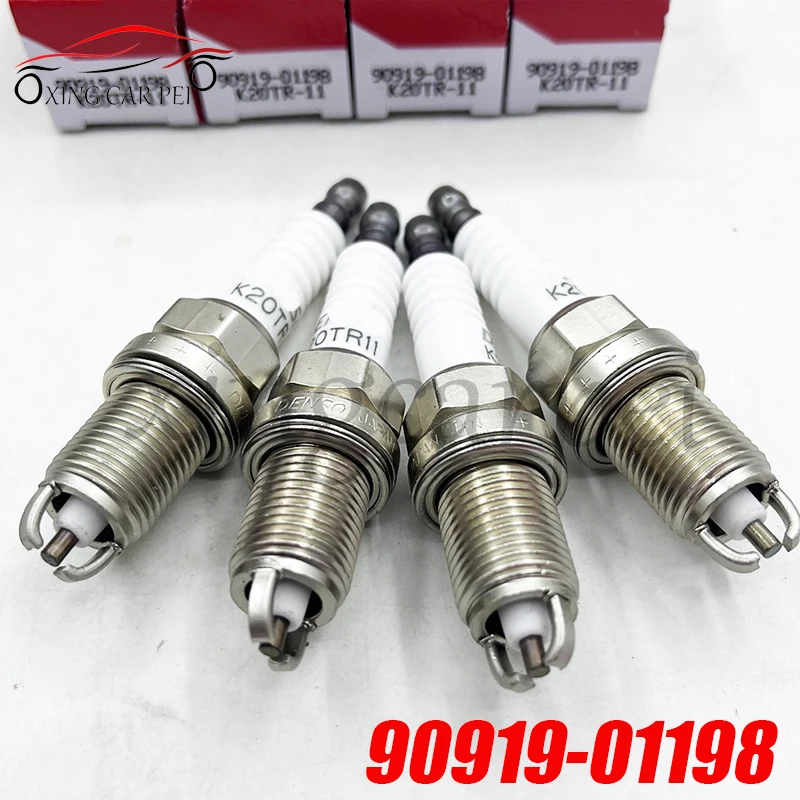 

4 шт. 90919-01198 K20TR11 Свеча зажигания для Toyota Camry caldine Nadia Пикник RAV4 Sienna Solara Coupe 9091901198 90919 01198