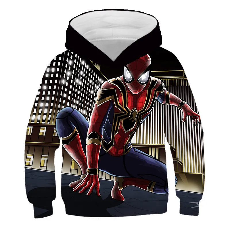 

2022 autumn new style Mαrvel spider-mαn hoodie fit 4-14 years old kids fashion loose long sleeve hoodie kids comfort clothing