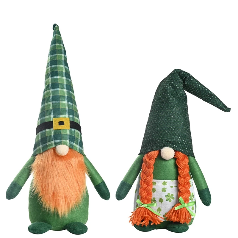 

Плюшевый эльф ко Дню Святого Патрика, украшения ручной работы скандинавский томте, кукла для домашнего стола, украшения для ирландской вече...