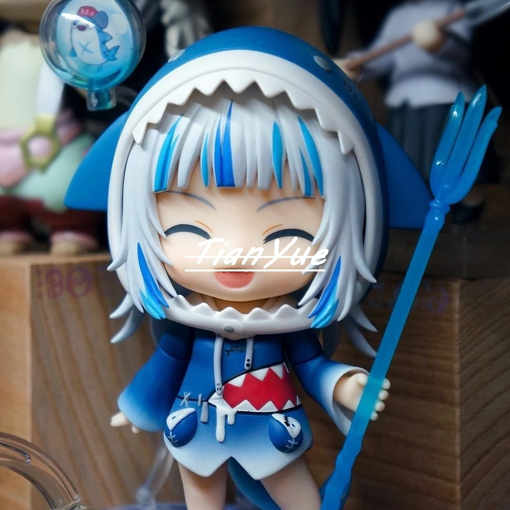 Фото Аниме Gawr Gura 1688 милая Hololive Girl шарнирная фигурка модель игрушки Рождественский подарок 10 см №3