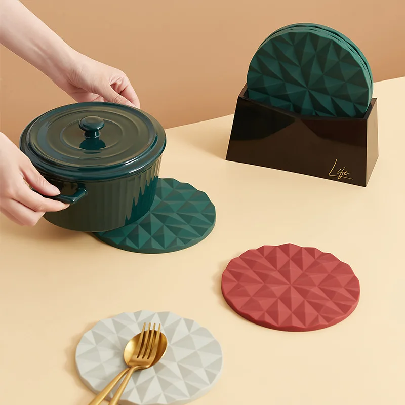 

Thickened Creative Anti Scalding Pot Pad Kitchen Anti Scalding Table Pad Dish Pad Cup Pad Light Luxury Heat Insulation Pad