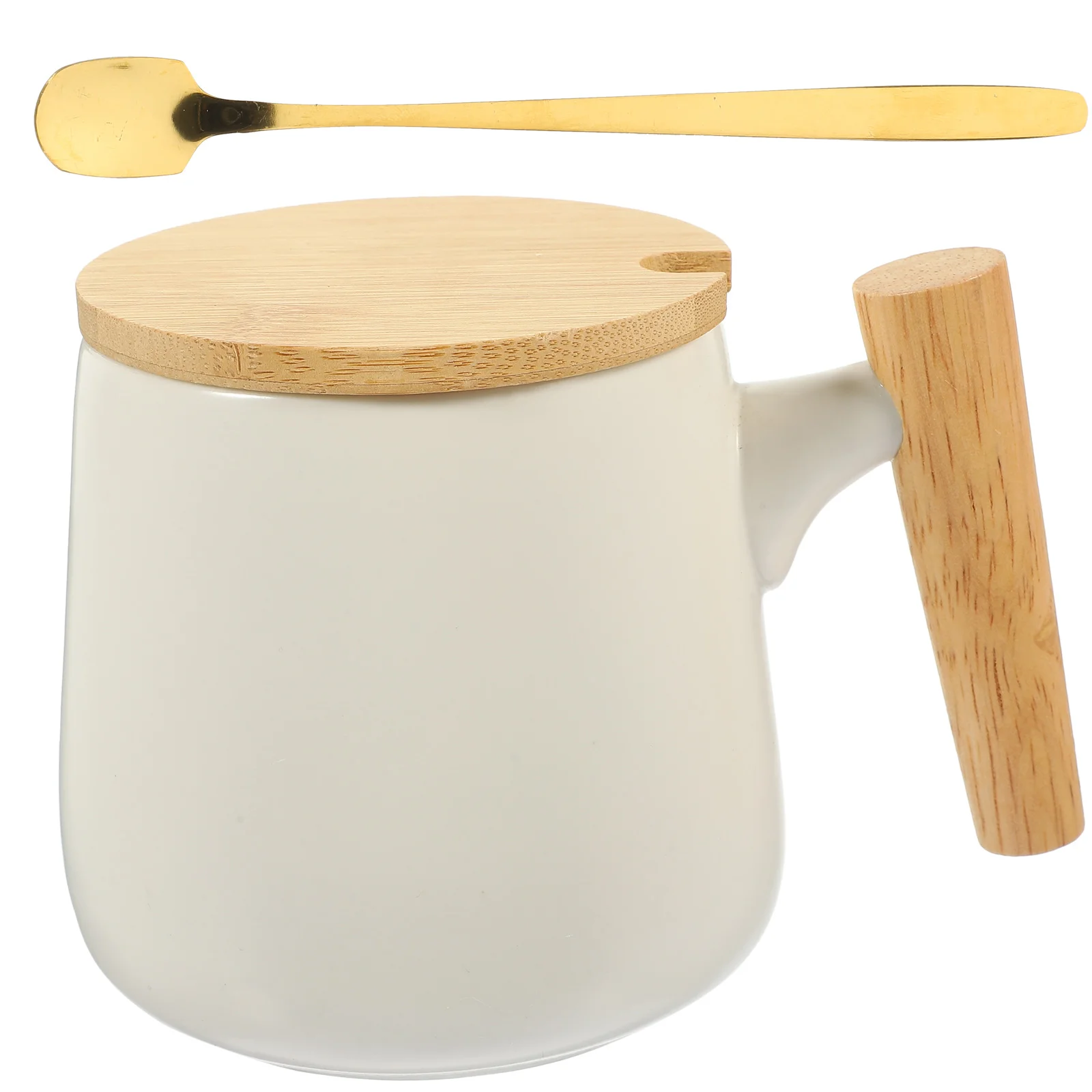 

Office Decor Lovely Water Cup Nordic Decor Large Water Mug Office Coffee Mug Party Water Cup Household Wooden Handle Mug