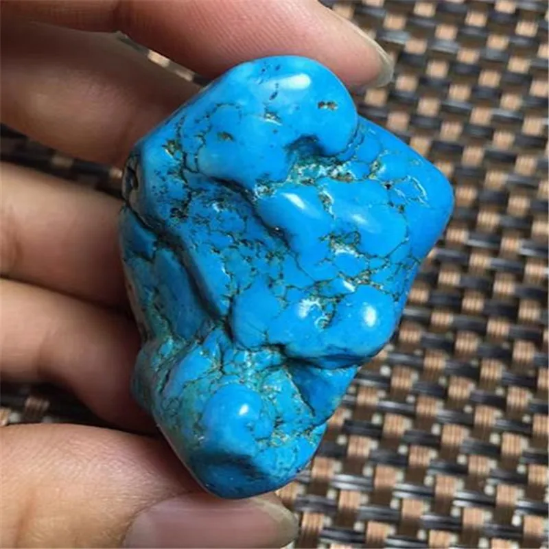 200 г натуральный бирюзовый минеральный голый камень кристаллический