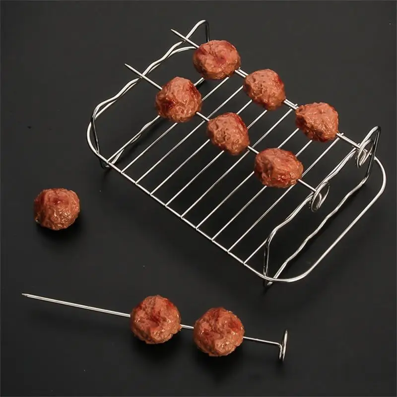 To Bake Air Fryer Accessories Bbq Needle Barbecue Utensils Air Fryer High Temperature Resistance Picnic Grill Barbecue Supplies