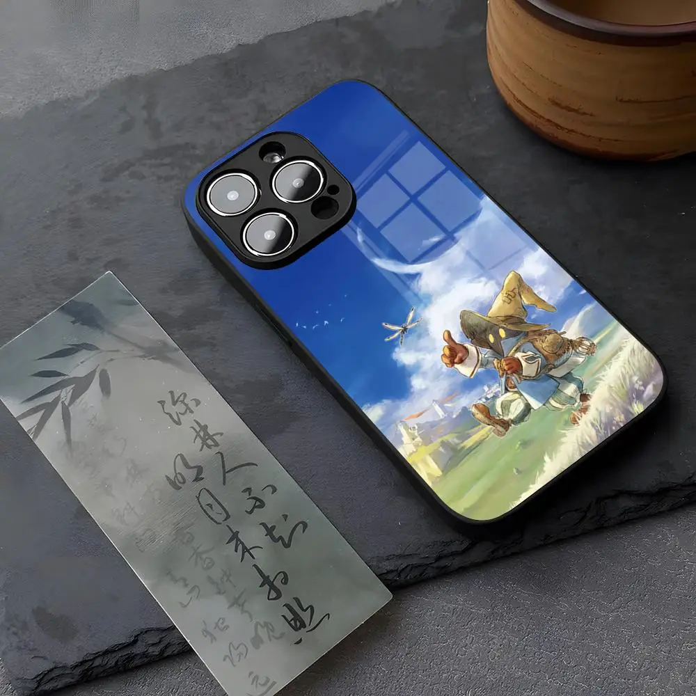 Фото Чехол для телефона Final Fantasy Anime из закаленного стекла для IPhone 13 17 14 16 12 15 11 Pro XS Max Plus Mini X XR SE2020 Coque №4