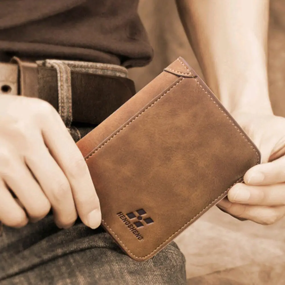 

Card Bag Fashion Design Simple Money Pocket Purse Korean Style Wallets Money Clip Wallet PU Clutch Bag Men Wallets