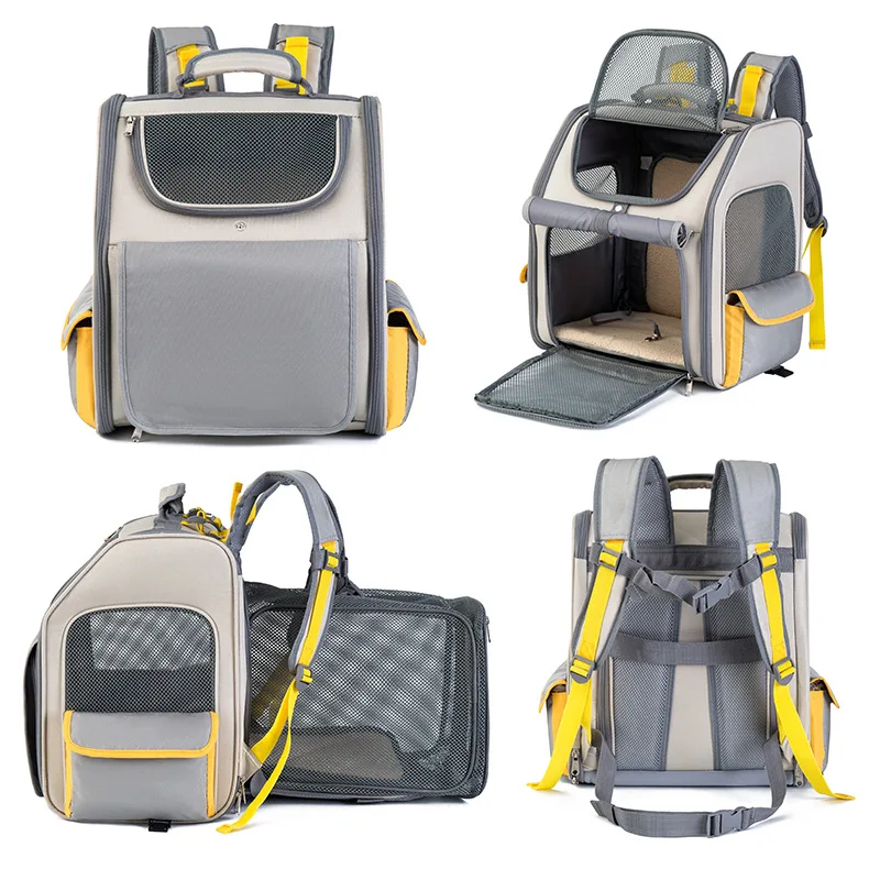 

Breathable Small Pet Backpack Cats Backpack Travel Foldable New Expandable Carrier Rabbits Dogs Pet Carrier Bags Cat Mesh For