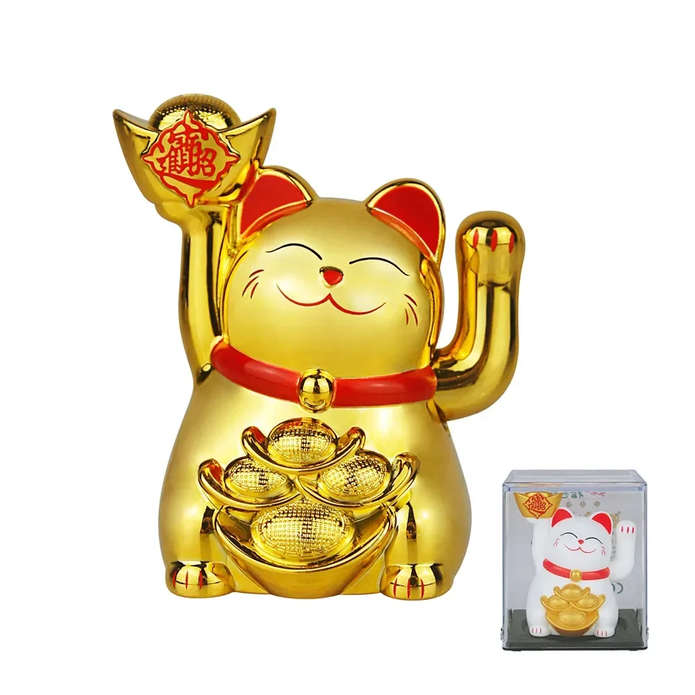 Для китайского кота декор размахивающие фигурки Beckoning Maneki Lucky Fortune Neko домашняя
