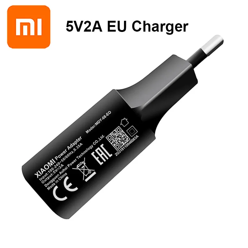 Зарядное устройство Xiaomi 5 В 2 А зарядный адаптер Micro USB Type-C кабель для передачи