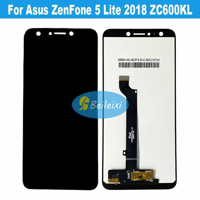Для Asus ZenFone 5 Lite 2018 ZC600KL S630 SDM630 ЖК-дисплей с дигитайзером сенсорного экрана в сборе