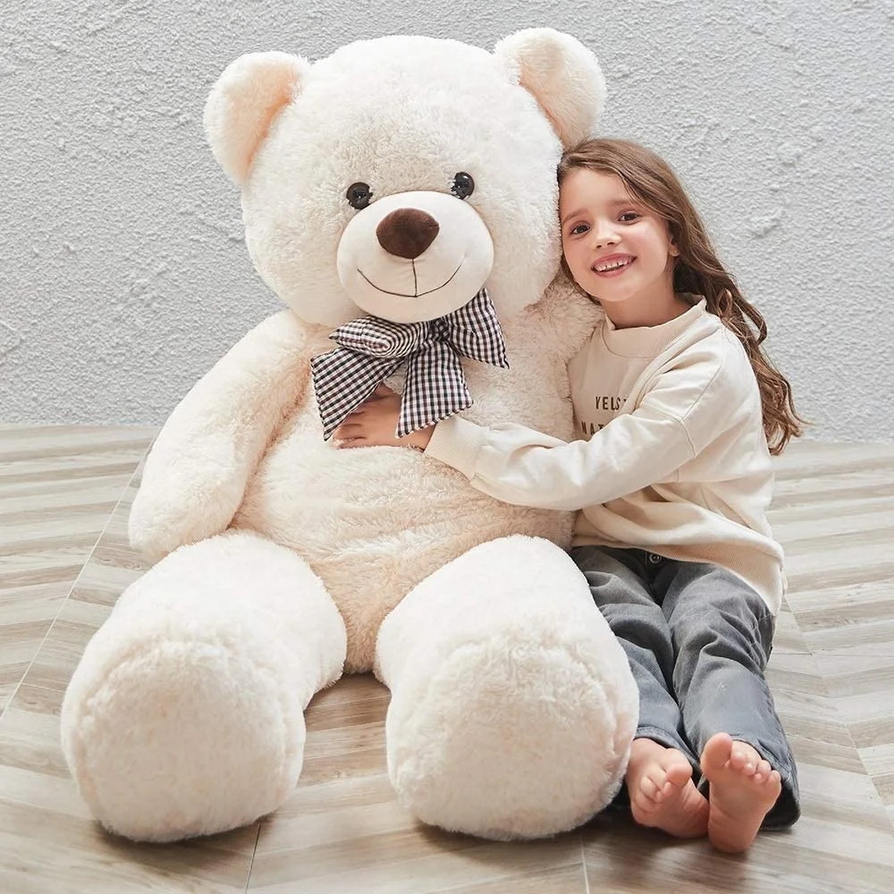 

Kawaii Giant Teddy Bear Plush Toys For Kids Stuffed Doll Soft Big Unstuffed Coat Empty Bearskin For Girls Valentines Day Gifts