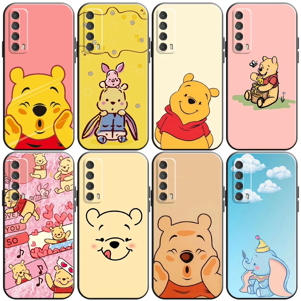 

Disney Winnie The Pooh Phone Case For Huawei Honor 10 V10 10i 20 V20 20i 10 20 Lite 30S 30 Lite Pro Back Liquid Silicon Carcasa