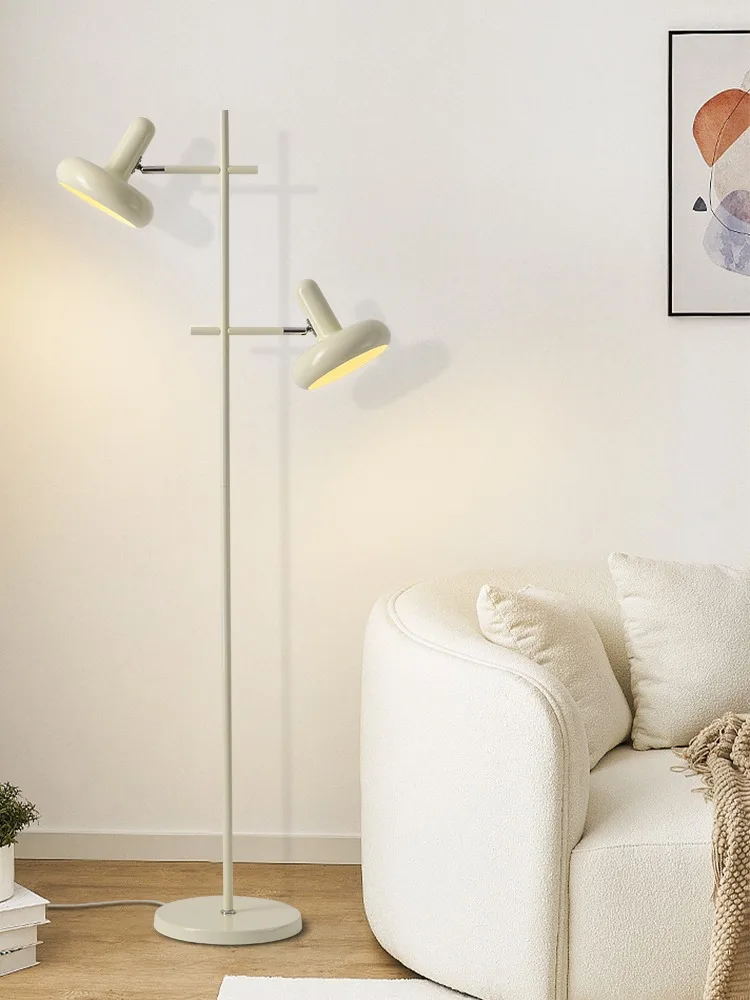 

Cream Style Floor Lamp Nordic Simple Modern Living Room Sofa Creative Double-Headed Bedroom Study Room Decoration Ambience Light