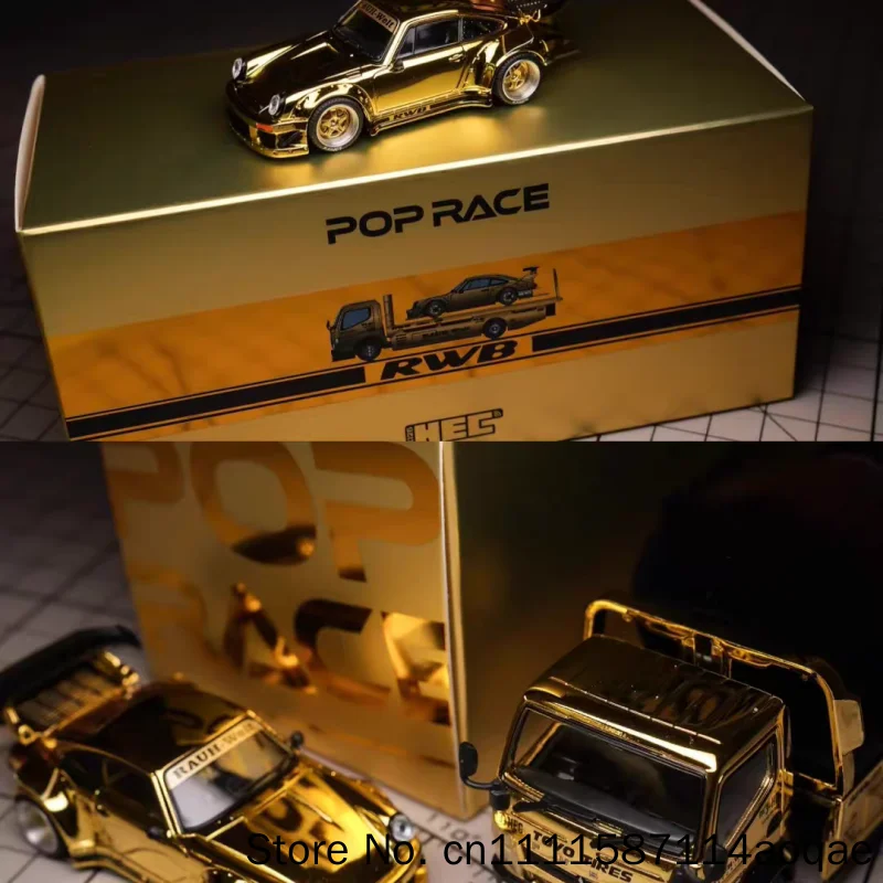 Фото В наличии: Новинка 2026 года, горячая модель HEC Poprace 1:64 Fuso 930 RWB, литая коллекционная машинка из сплава, подарок на Рождество/День рождения, предмет декора, коллекционная игрушка №4