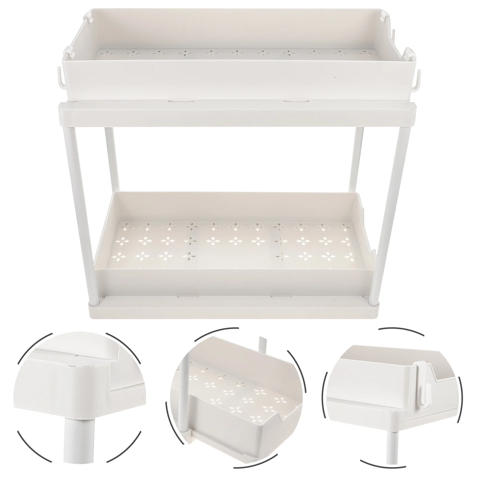 

Organizer Out Sliding Sinkbasket Shelf Cabinet Shelves Pantry Drawer Storage Cabinets Slide Rack Bathroom Tray Baskets Wire2