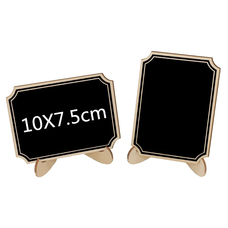 

2Pcs Christmas Wooden Mini Blackboard Cloud Shape Table Sign Memo Message Stand Chalk Board Wedding Party Decoration Supplies