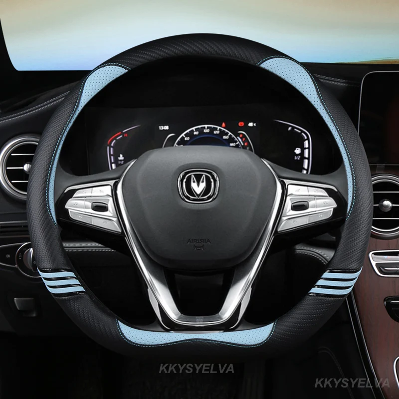 

Чехол рулевого колеса автомобиля Wrap D Shape для Changan CS75 Plus CS55 PLUS CS55 E-rock 2020 2021 CS15 CS15EV 2019-2021 CS35 PLUS 2022