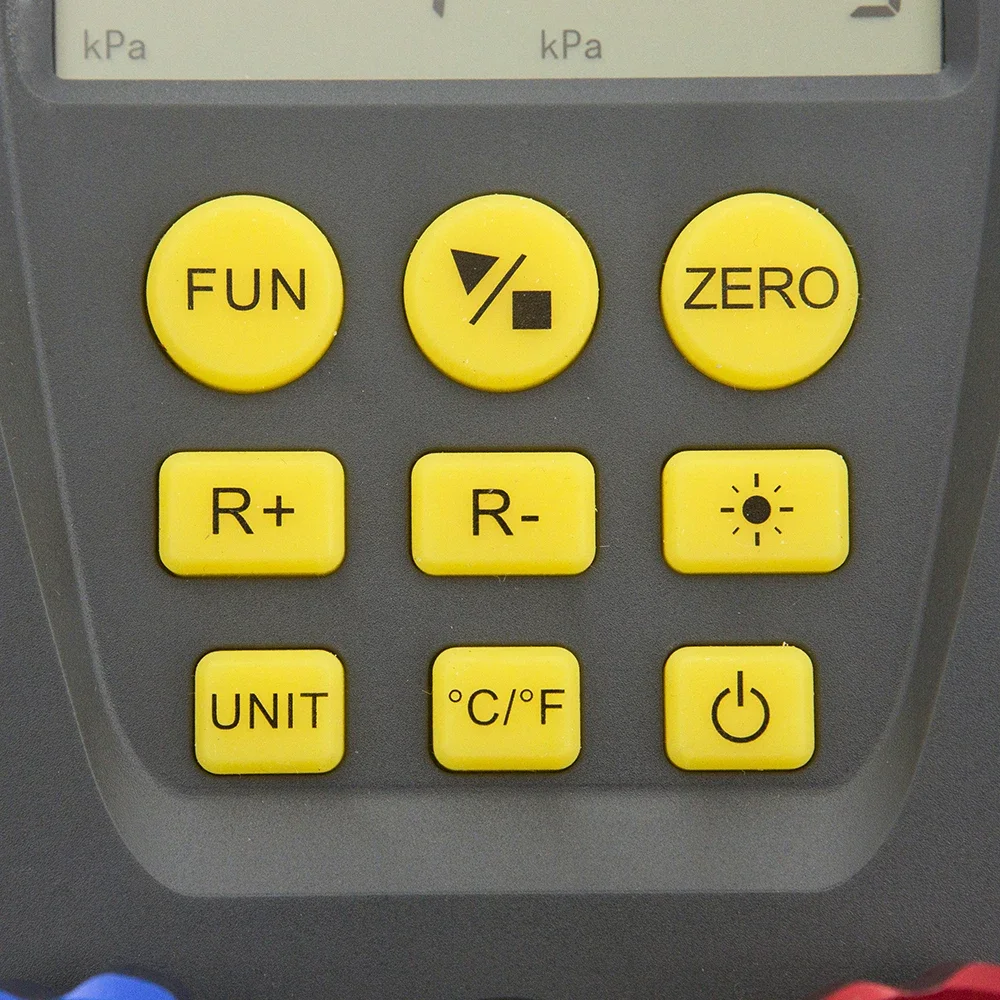 DY517 Цифровой манометр хладагента HVAC Вакуумное давление Температура Тест утечки