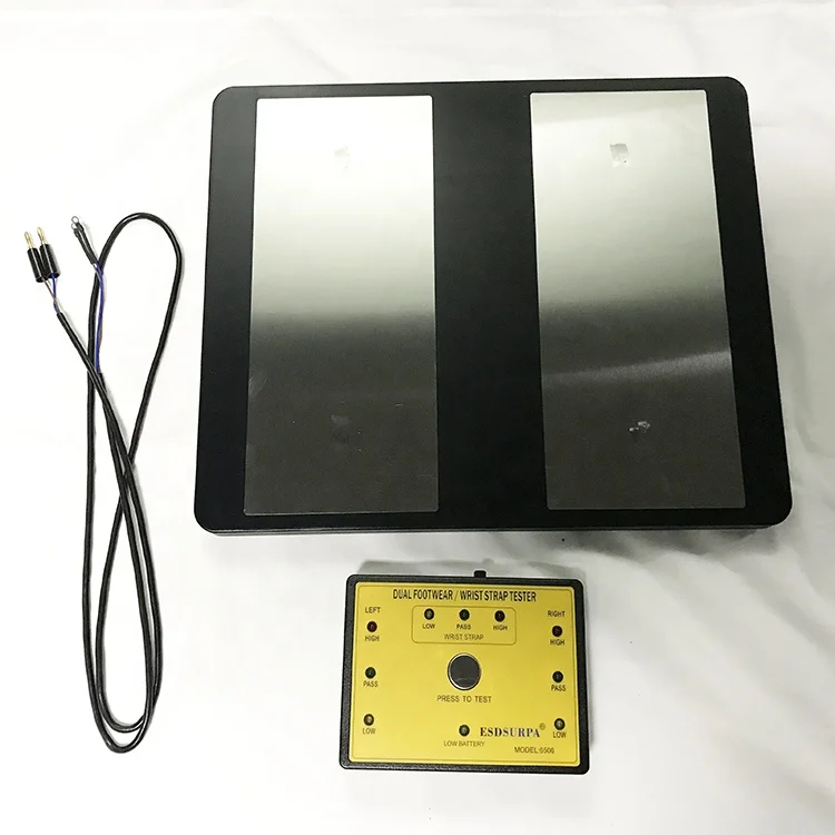 

Dual footwear and wrist strap tester Access Control System with Output Function ESD Wrist and Foot Strap Tester