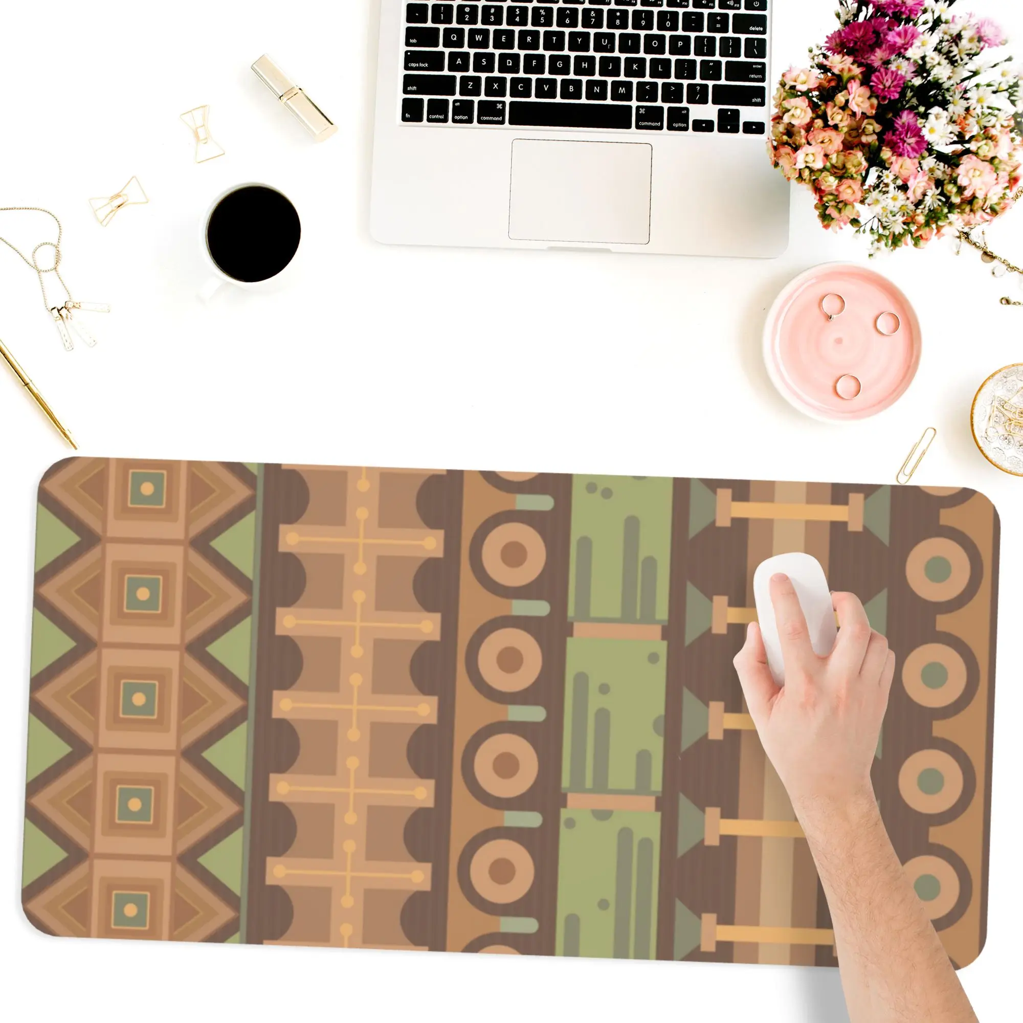 

Popular Table Mats Fabric Mouse Pad Office Carpet Desk Pad Mouse Mat Black Big Mousepad Rubber Mat for Computer Table