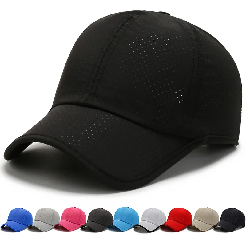 

Trendy Plain Baseball Cap Breathable Quick Dry Dad Hat Trucker Hat Outdoor Sun Hat Unisex Visors Sports Hat