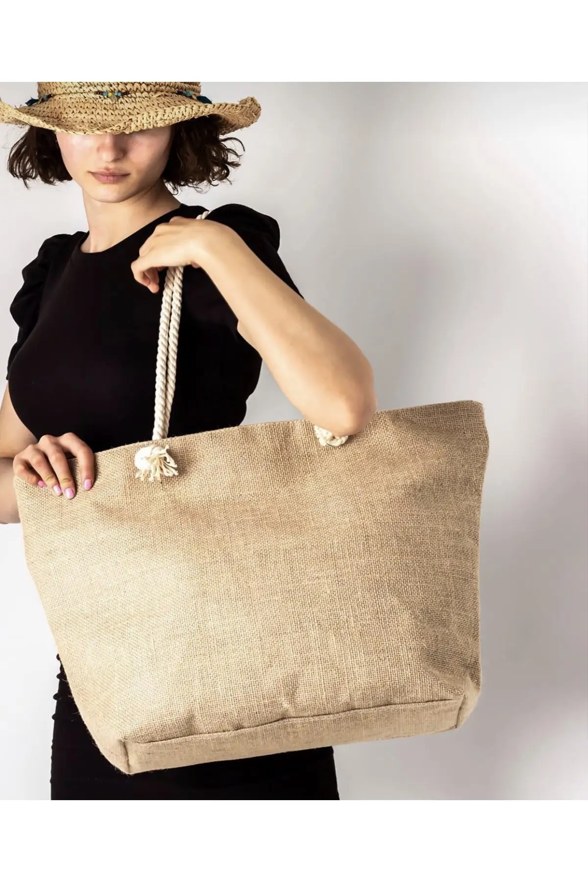 

Women Beach Bag Straw And Shoulder Tote Bag Fashion Summer Large Capacity pattern Shoulder Shopping Bags