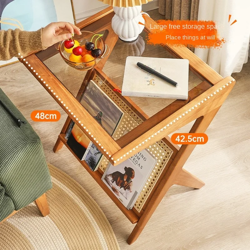 Кофейный столик из массива дерева диван боковой угловой для гостиной креативные