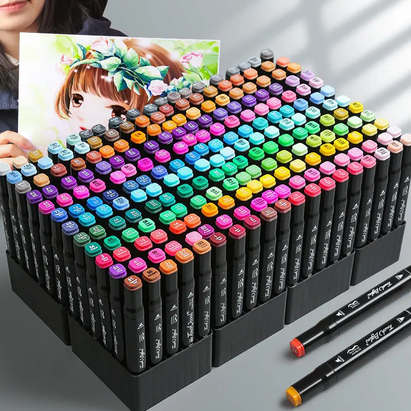 Drawing Alcohol Marker Oily Sketching Draw Aesthetic School Supplies Stationery