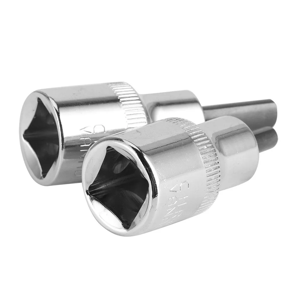 

Car 2pcs Drive Strut Nut Hub Clamp Spreader Remover Tool Aluminium Alloy Strut Pry Socket 1/2in Drive, 7 X 5mm 0.28 X 0.19in