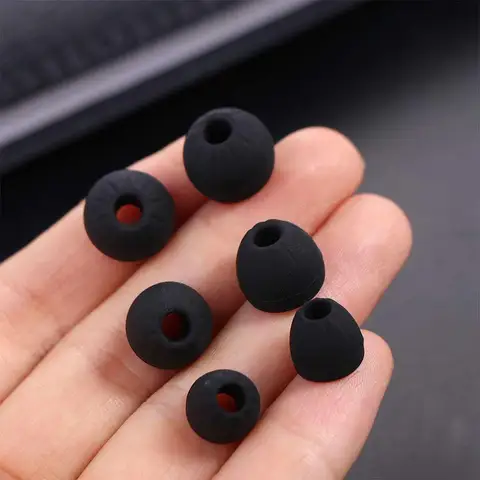 6 шт., мягкие силиконовые насадки для наушников KZ ZS10 S/M/L