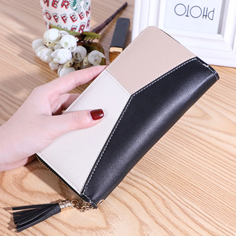 

Fashion Standard Women Wallets Zipper Purse Handbags Women Clutch Cards Holder PU Leather Moneybag Billfold Wallet