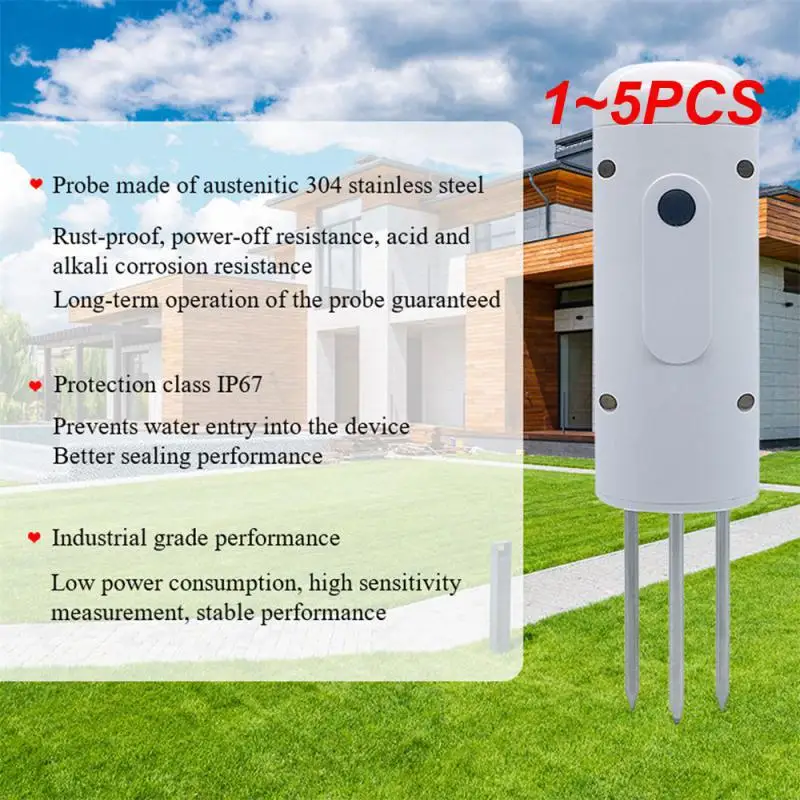 

1~5PCS Tuya Zigbee Wireless Soil Moisture Meter Temperature Humidity Tester Plant Monitor IP67 Waterproof Detector for Garden