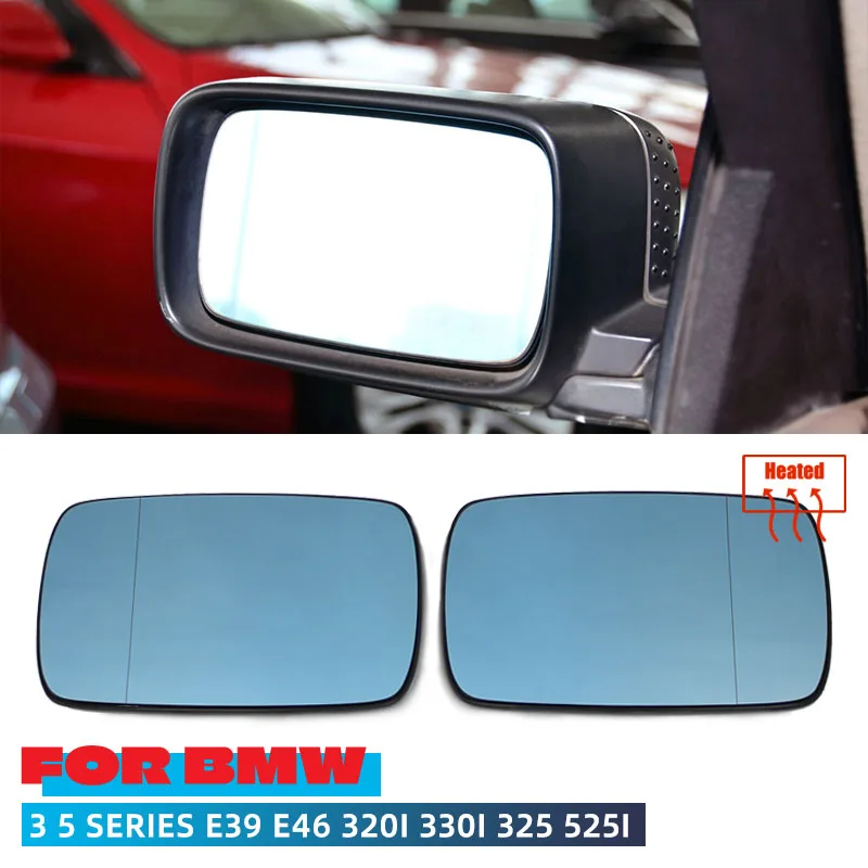 

Heated Side Rearview Mirror Glass Heater Anti-fog Defrosting Door Wing Mirror Sheet Fit For BMW E46 1998-2006