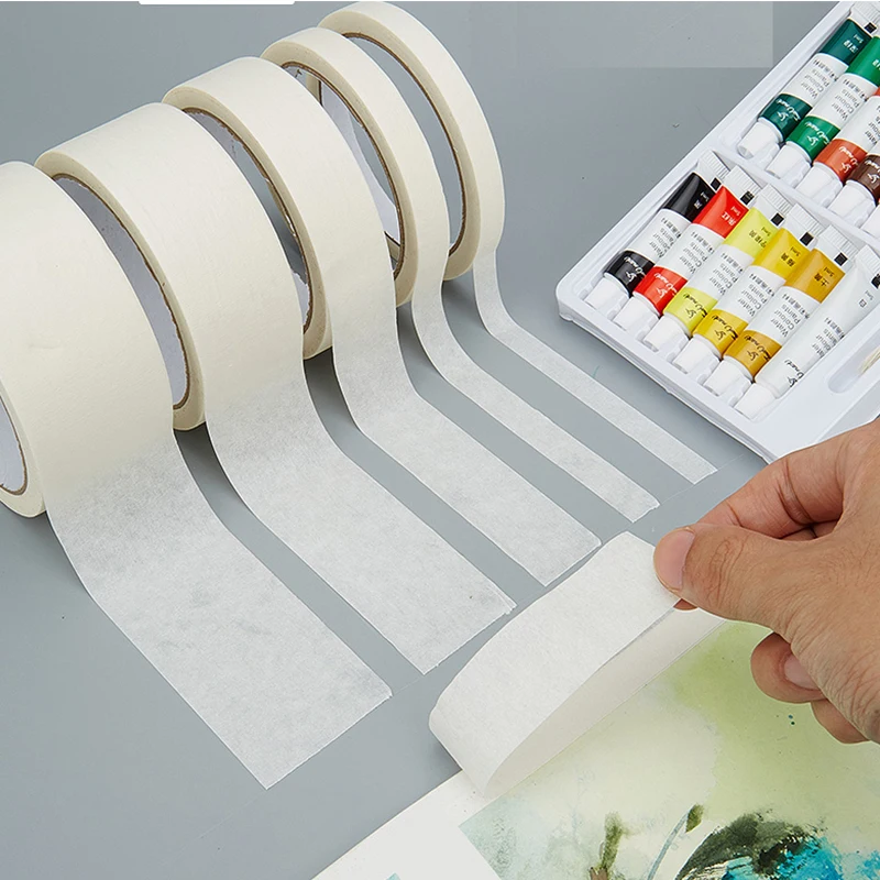 

Высококачественная клейкая лента для распыления краски на длинном корпусе, белая, 20 мм, 5 шт., лента высокой 10/24/36/45 мм, Маскировочная лента для офиса, дома, автомобиля