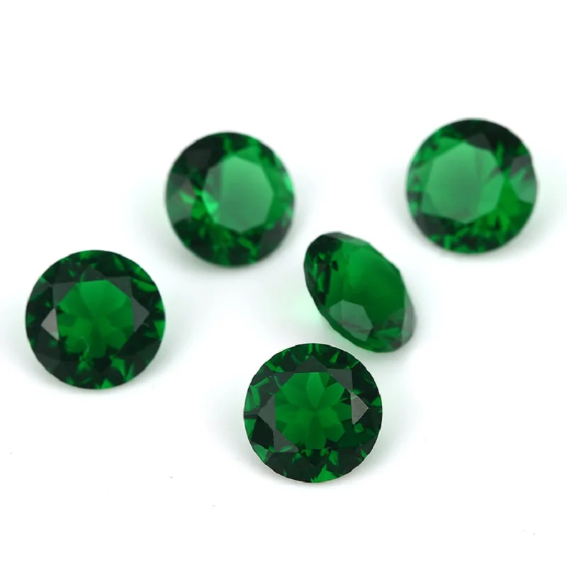 Mix 12 Color Round Birthday Stone Loose Glass and Cubic Zirconia Synthetic Gemstone Size 4mm~12mm |