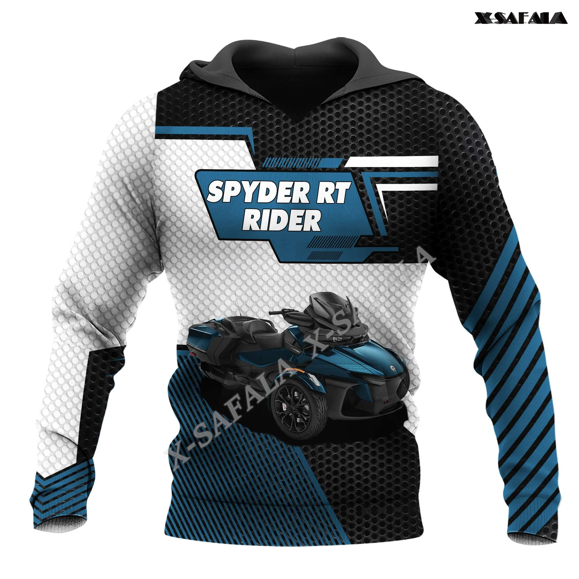 Ride Pride Spyder RT Car Sport  Fashion 3D Print Zipper Hood