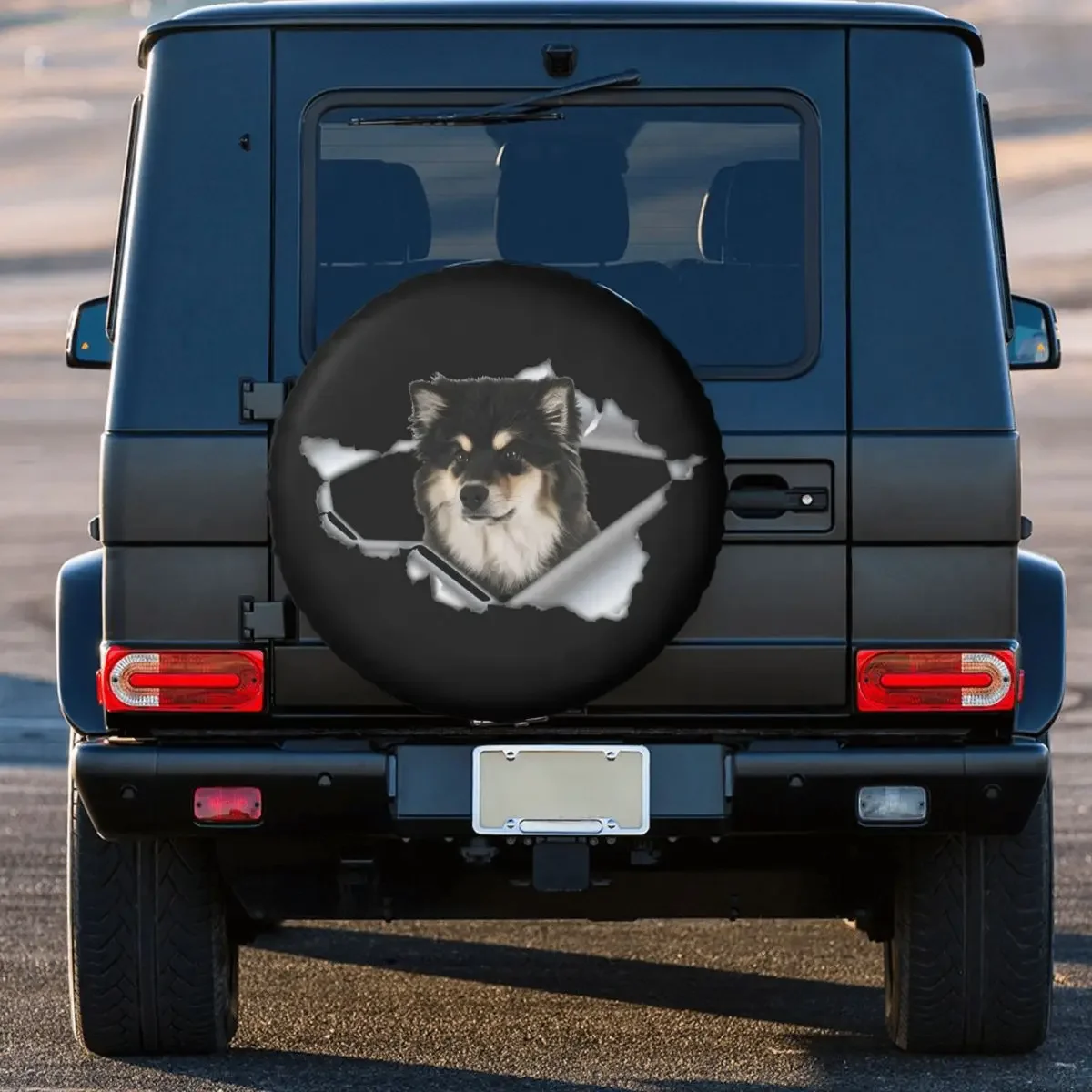 3D-чехол для запасных шин джипа Mitsubishi Pajero Chien finмская собака финская