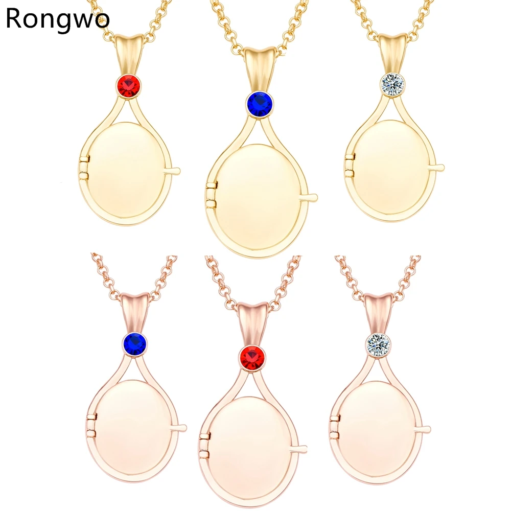 

Rongwo Mermaid H2O Openable Shell Locket Pendant Necklaces Gold Color Copper Crystal Anime TV Movies Jewelry for Women Girls